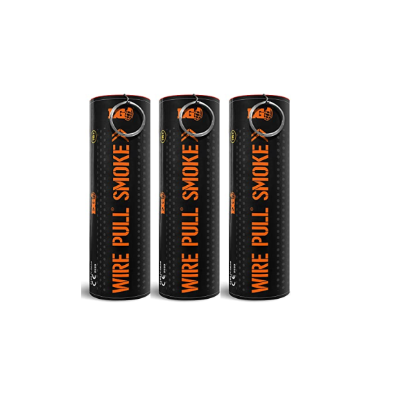 Enola Gaye WP40 Rauchgranate mit Reisszünder Orange 3er Set